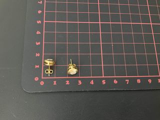 pendientes oro 18k con piedra