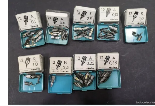 67 Rotring  graphos Plumas Dibujo Técnico 12 caja