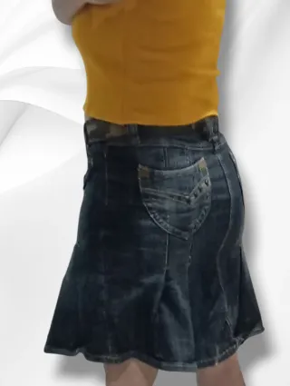 Falda vaquera azul Colombiana