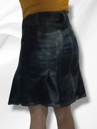 Falda vaquera azul Colombiana