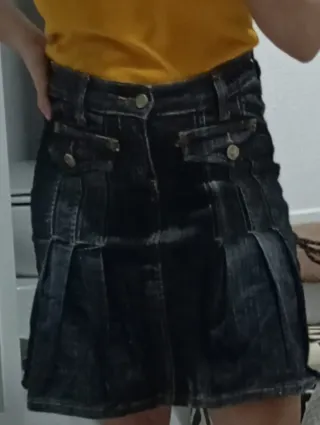 Falda vaquera azul Colombiana