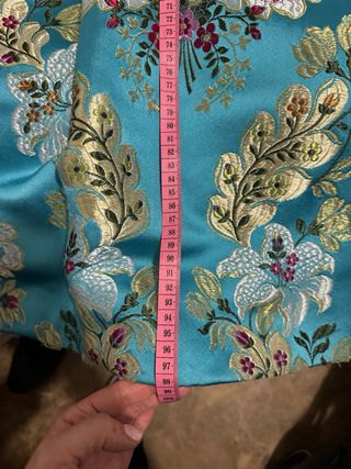 Traje de Fallera Adulta Azul y Dorado