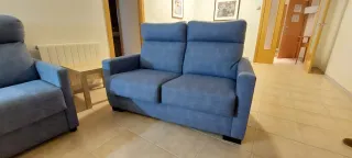 2 Sofás Azul (2 y 3 plazas con cama)