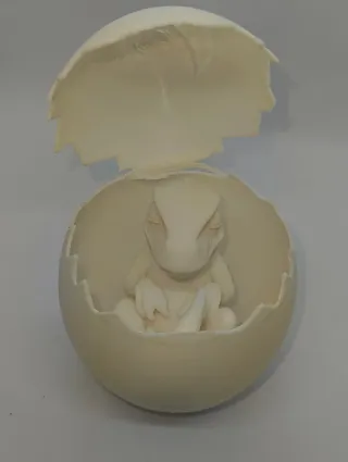 Huevo dinosaurio bebé impresión 3D
