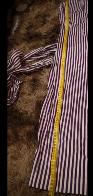 Vestido kimono rayas morado talla M