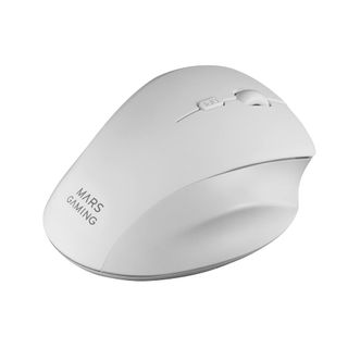 Mars Gaming MMWERGOW, Souris Ergonomique sans Fil pour PS4/PS5/XBOX/PC/Mac, Blanc
