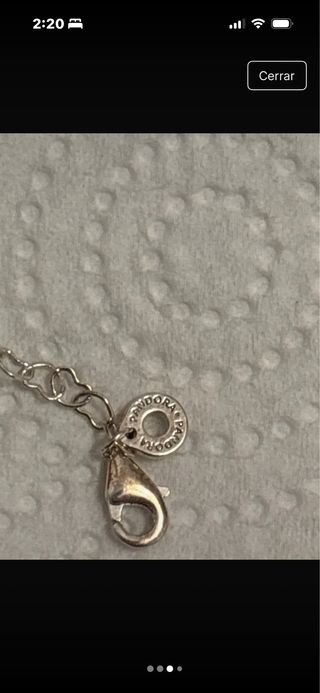 Collar Pandora Corazones Plata