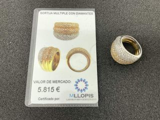 anillo oro 18k con diamante