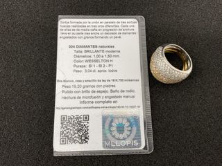 anillo oro 18k con diamante