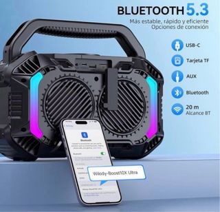 3 en 1 Altavoz Bluetooth+Carga+Luz 100W SIN ABRIR
