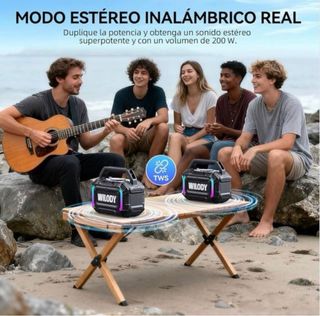 3 en 1 Altavoz Bluetooth+Carga+Luz 100W SIN ABRIR