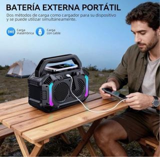 3 en 1 Altavoz Bluetooth+Carga+Luz 100W SIN ABRIR