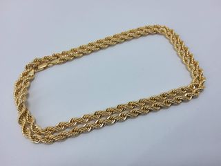 cadena oro 18k 30cm