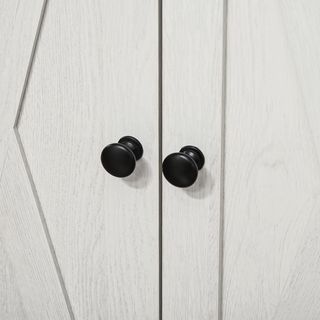 Credenza Cocina, Mueble de Cocina Con Puertas de Estilo Granero, Cajón, Armario, Estante Regulable, Estilo Rústico, Credenza Buffet para Sala de Estar, Salón, Comedor, 60X30X87.4 Cm, Blanco