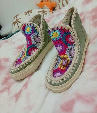 Botas MOU verdes y multicolor talla única