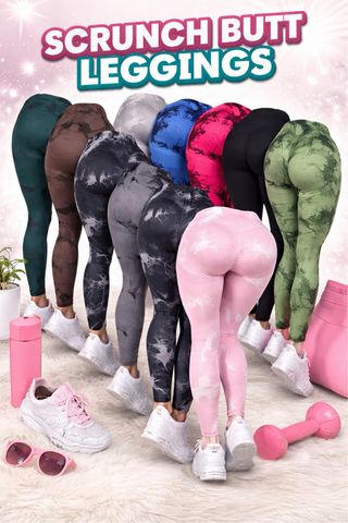 Pack de mallas deportivas push-up efecto scrunch