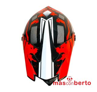 Casco Motocross virtue FMVSS 218 T-M negro/rojo