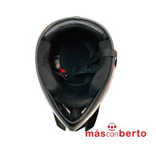 Casco Motocross virtue FMVSS 218 T-M negro/rojo
