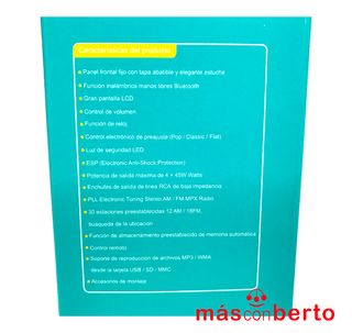 Radio coche bluetooth MP3 Sanda SD-4624