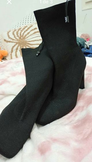 Botines de tacón negros
