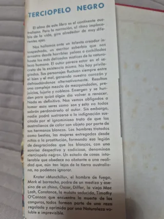 Terciopelo negro- Xavier herbert