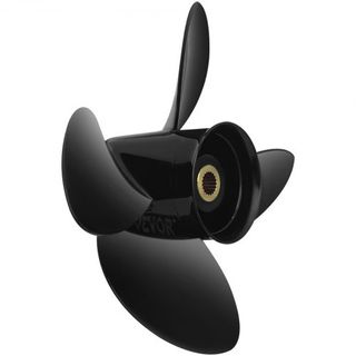 Hélice de fueraborda, Reemplazo para OEM 3587522, Hélice de 4 palas 14 1/4" x 19" Pitch de Aluminio para Barcos, Compatible con Volvo Penta SX Drive Todos los Modelos, con 19 Dientes de Engranaje, RH