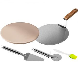 Kit de Horno para Pizza, Horno de Pizza de Acero Inoxidable para Parrilla, Kit de Fabricación de Pizza para la Mayoría de Parrillas de Carbón de 22", Kit de Horno de Pizza para Parrilla que Incluy...