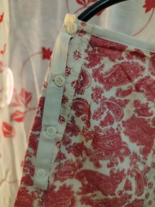 Falda Liz Claiborne patchwork estampada