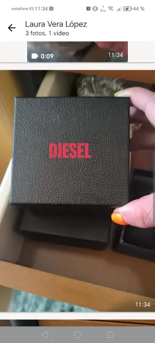 Reloj Diesel Blanco y Plateado