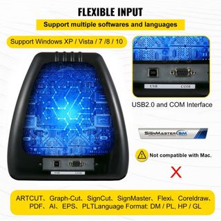 Macchina da taglio in vinile da 28 pollici Plotter da taglio in vinile di base con forza regolabile e supporto per la realizzazione di insegne