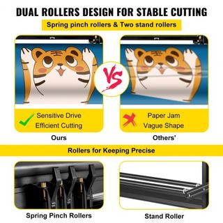 Macchina da taglio in vinile da 28 pollici Plotter da taglio in vinile di base con forza regolabile e supporto per la realizzazione di insegne