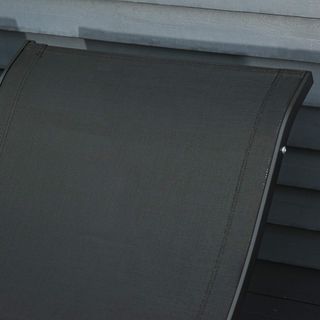 Conjunto de 2 tumbonas de jardín plegables, tumbona en aluminio y textilene, negro, 61X165X63Cm