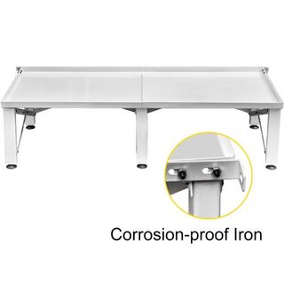Pedestal de Lavandería 124x54.9 cm Pedestal de Lavandería Universal 30 cm de Altura Pedestal de Lavandería Universal con Pies Ajustables en Altura para Lavadoras, Secadoras, Congeladores o Refrige...