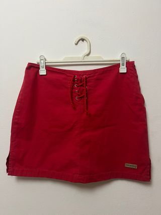 Gonna pantalone rossa anni '90 Taglia 38 in cotone