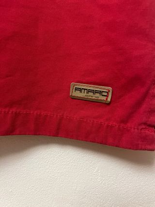 Gonna pantalone rossa anni '90 Taglia 38 in cotone