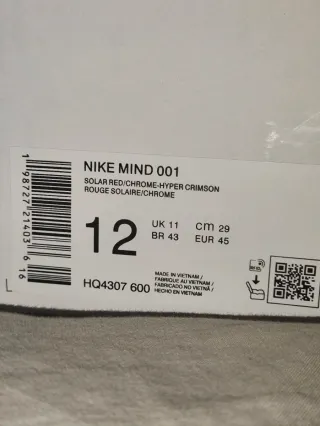 Nike Mind 001 Solar Red 1:1