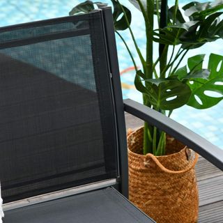 Salón De Jardín, Set De 4 Piezas Con 1 Mesa, 2 Sillas De Jardín Y 1 Banco De Metal, Negro