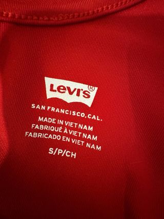 Body Levi's rosso nuovo taglia 36-38