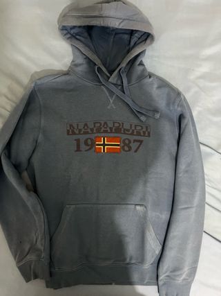 Felpa Napapijri Taglia M Blu Marrone