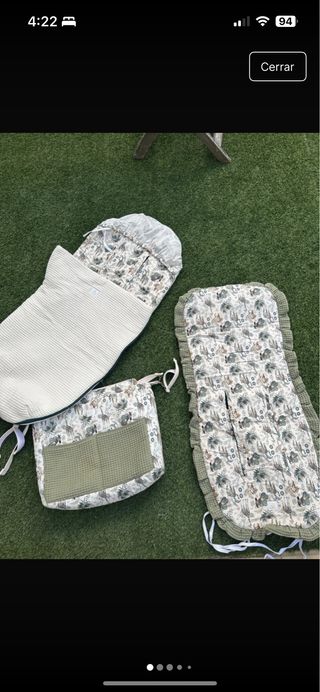 Bolso + Saco + Colchoneta Carro Bebé