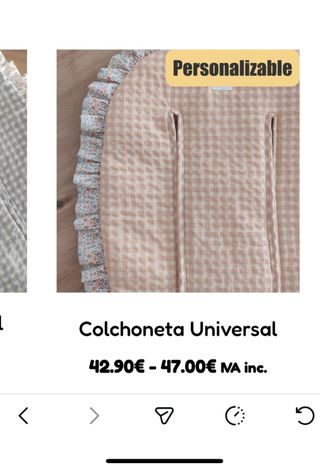 Bolso + Saco + Colchoneta Carro Bebé
