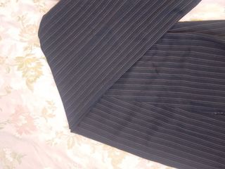 Elena Mirò Pantalone Gessato Nero large cotone