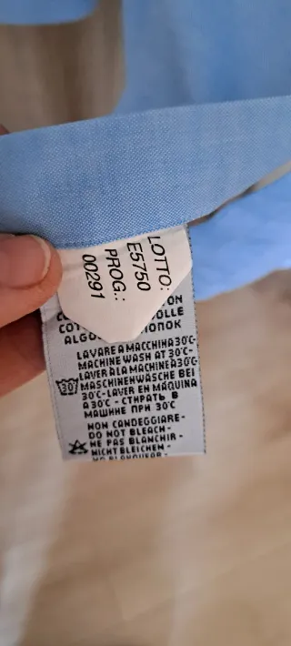 Camicia uomo CARLO PIGNATELLI azzurro. Nuovissima