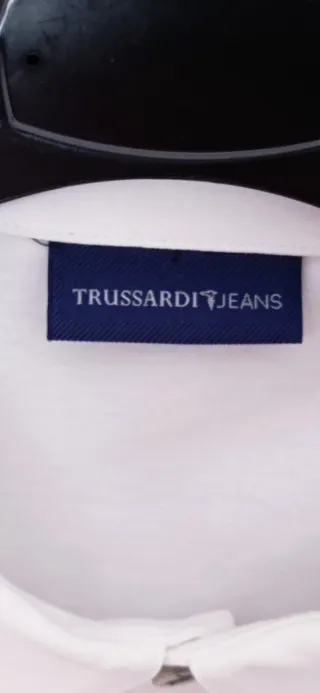 Polo Trussardi Jeans Uomo L Bianco