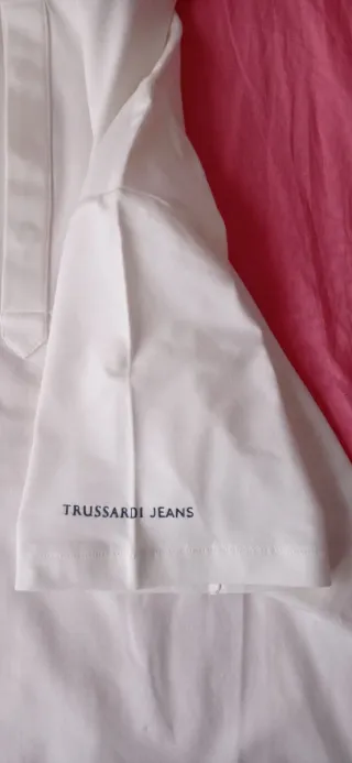 Polo Trussardi Jeans Uomo L Bianco