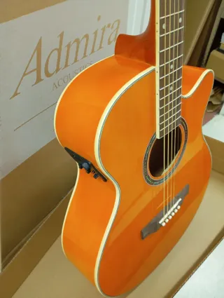 Guitarra Admira Indiana Amplificada Naranja