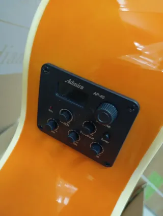 Guitarra Admira Indiana Amplificada Naranja