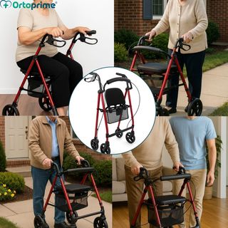 ORTOPRIME ROLLATOR Andador 4 Ruedas Regulable