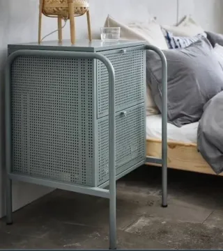 Cómoda-cajonera-Mesita NIKKEBY IKEA - metal indust