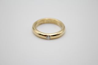 Solitario De Oro De 18K Con Diamantes.. Ref: 077-01-00001
